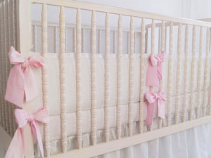 Cot bumpers outlet pink